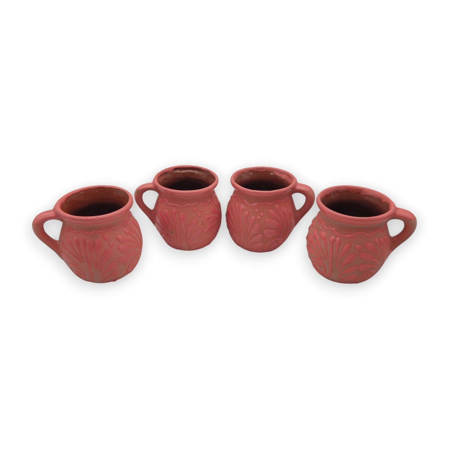 Pink Talavera Mug | Authentic Handmade Mexican Clay Jarrito