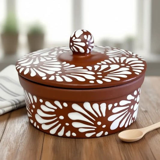 Talavera Tortilla Warmer | Handmade Terracotta Food Warmer