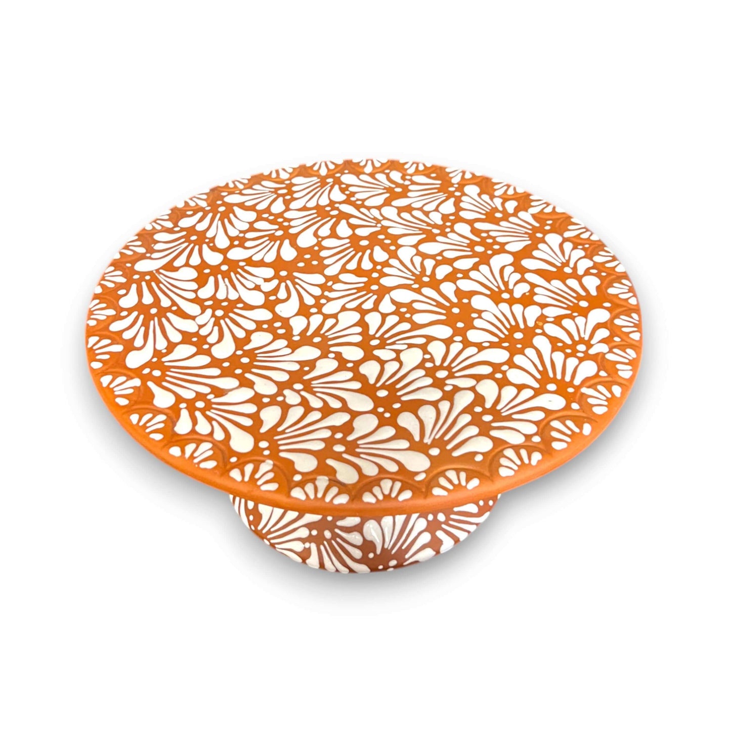 Talavera Cake Stand Set | Two-Piece Handmade Dessert Pedestal