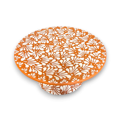Talavera Cake Stand Set | Two-Piece Handmade Dessert Pedestal