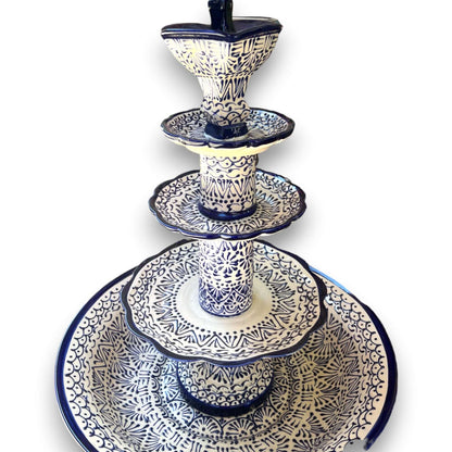 Handmade Talavera Fountain | Vibrant Mexican Artwork
