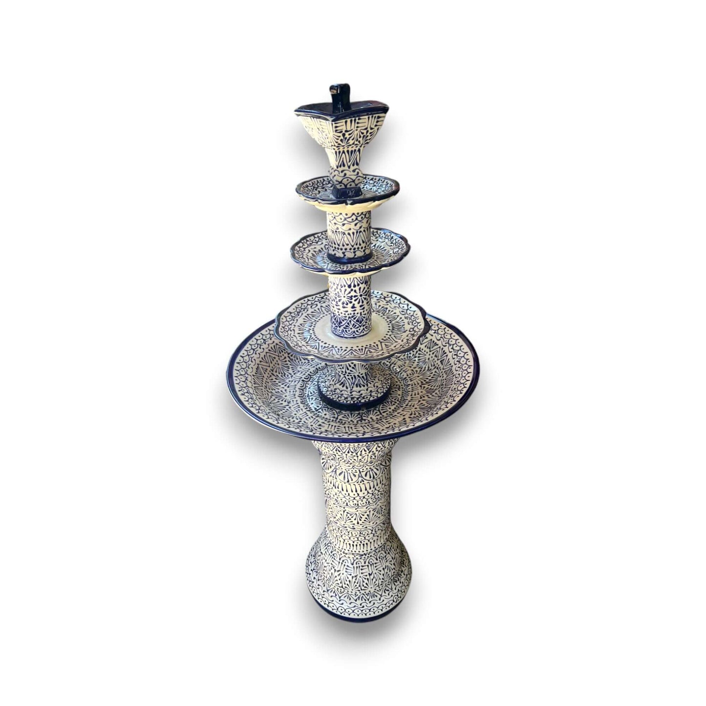 Handmade Talavera Fountain | Vibrant Mexican Artwork