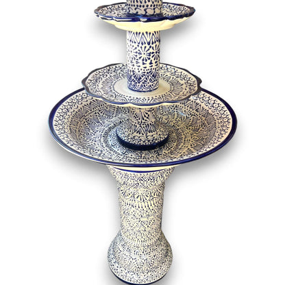 Handmade Talavera Fountain | Vibrant Mexican Artwork