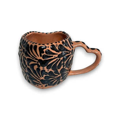 Black Talavera Heart Mug – Slightly Imperfect & Handmade