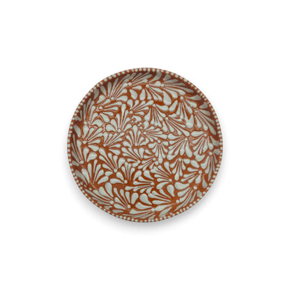 Handmade Talavera Dinnerware Set | Brown & White 4-Piece