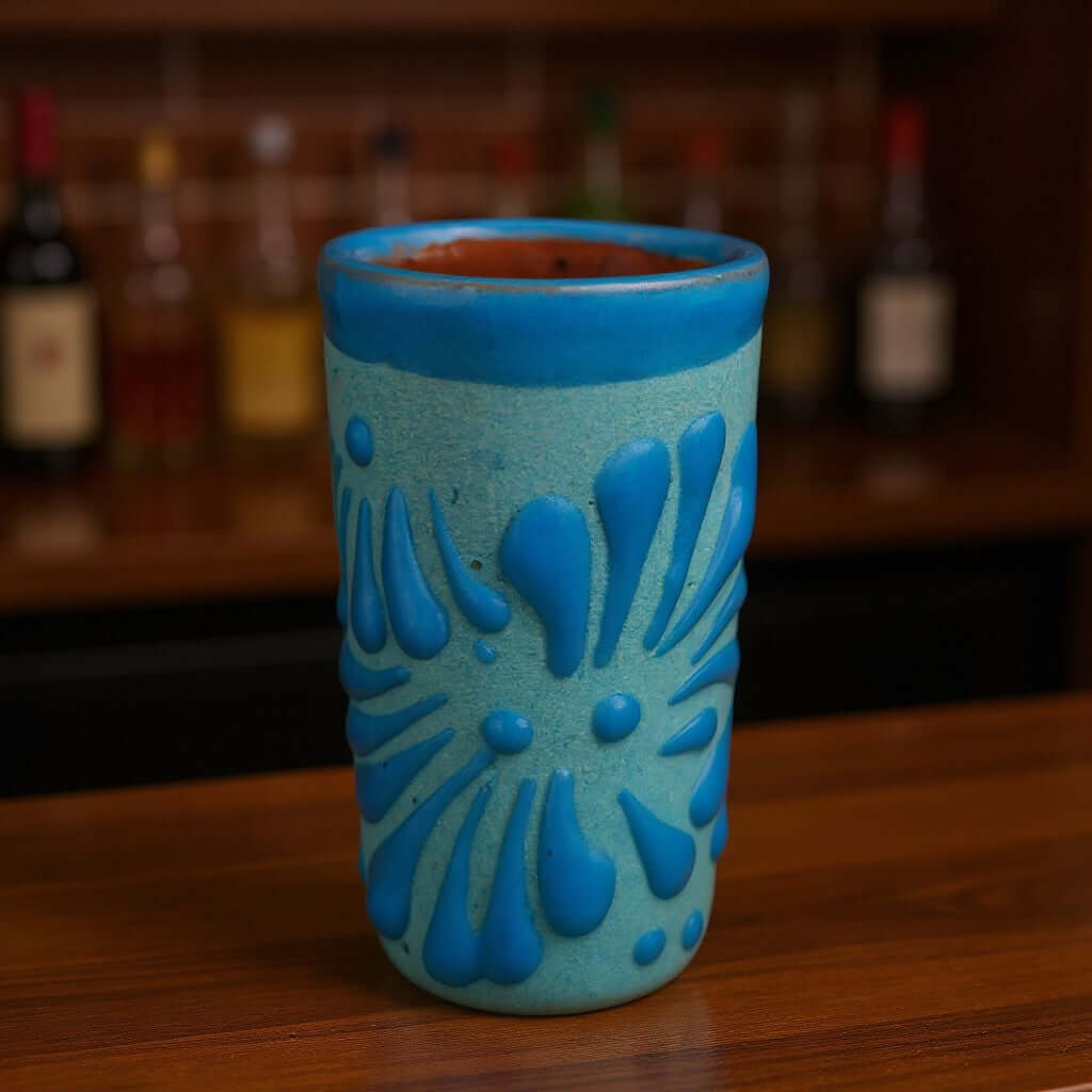 Pink & Blue Talavera Shot Glass Set | Gender Reveal Party Favors