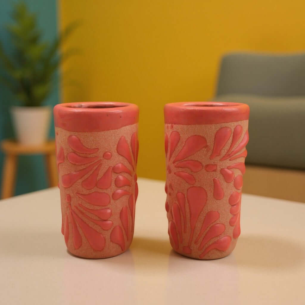 Pink Talavera Shot Glass | Handmade Ceramic Favor