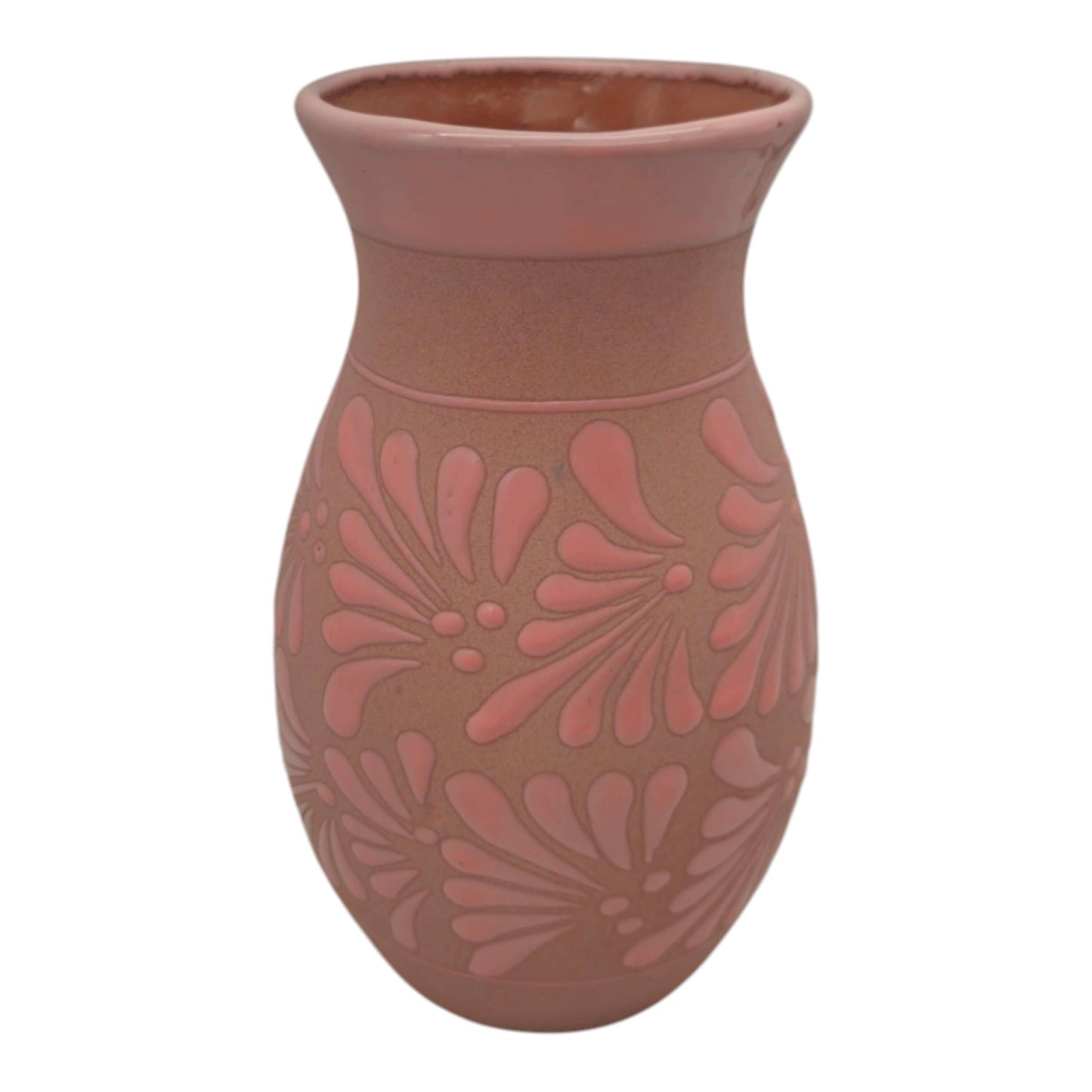 Pink Talavera Vase | Handmade Floral Pottery