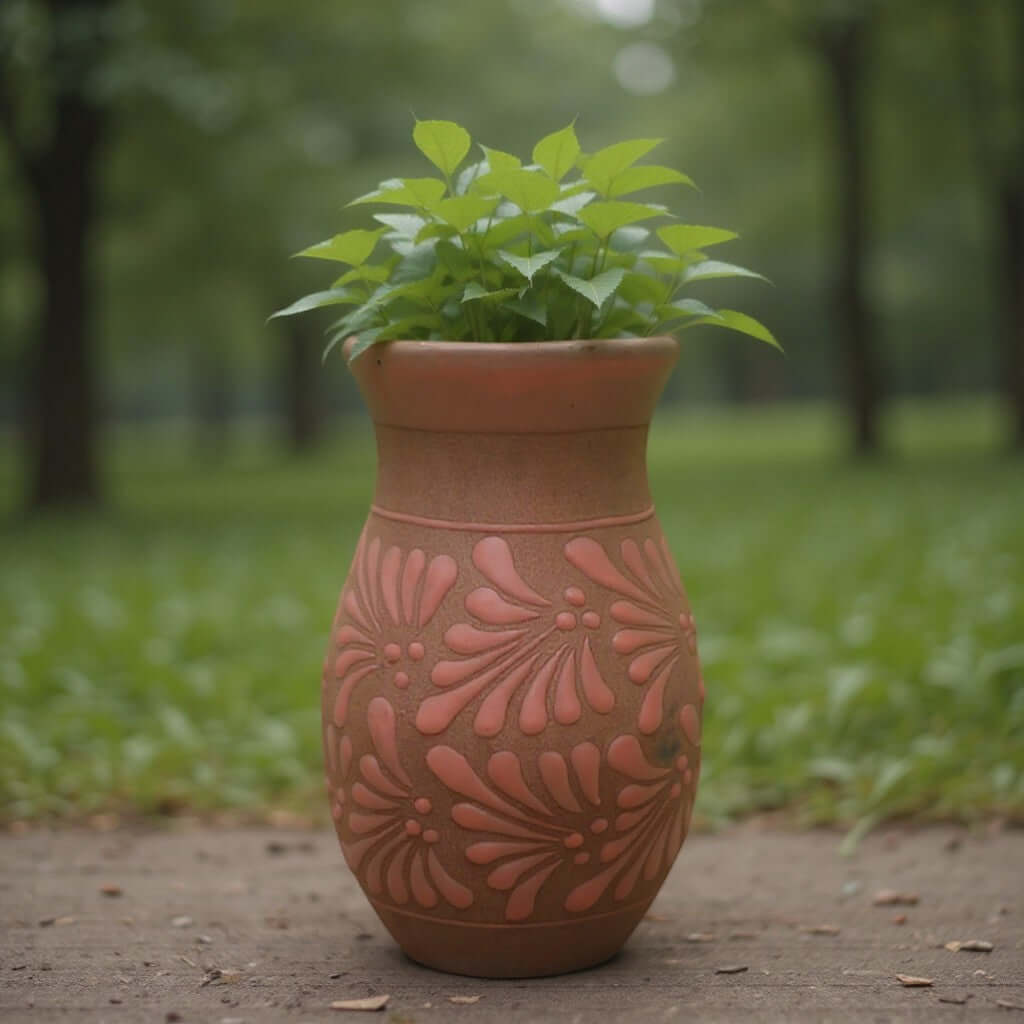 Pink Talavera Vase | Handmade Floral Pottery