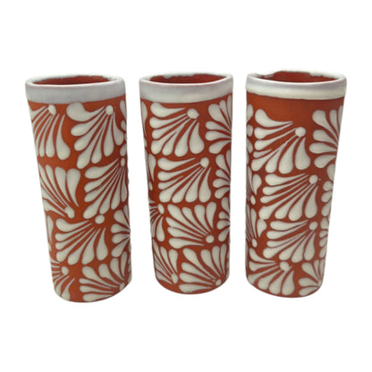 Talavera Brown & White Drinkware Set | Handmade Pitcher & Cups