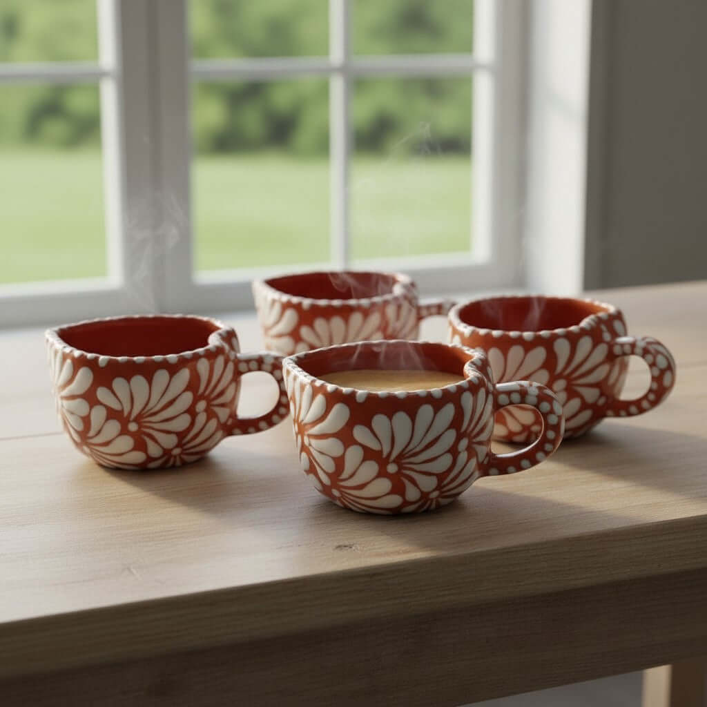 Talavera Heart Mug | Hand-Painted Mexican Coffee Cup