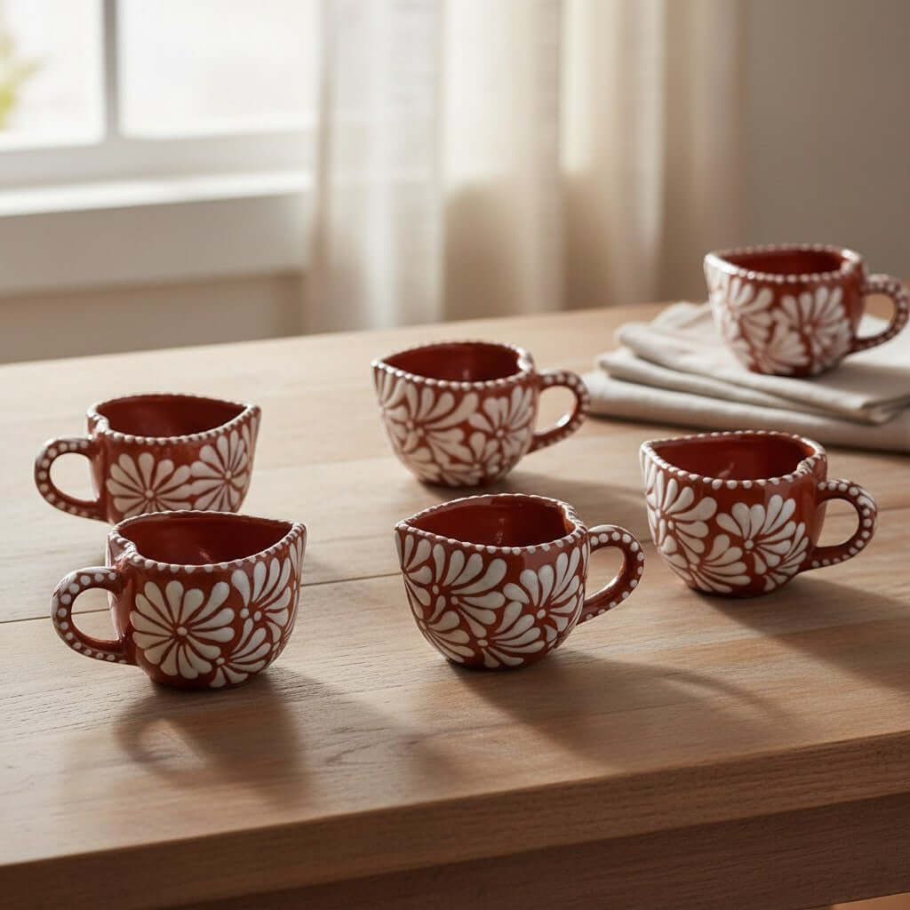 Talavera Heart Mug | Hand-Painted Mexican Coffee Cup